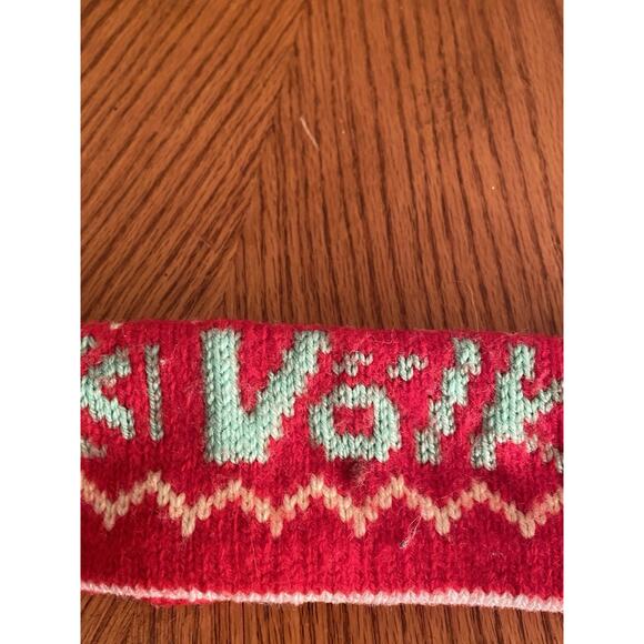 Volkl Murray Merkley Ski Headband Thick Knit Pure Virgin Wool 80s Ski Gorpcore - Picture 6 of 11
